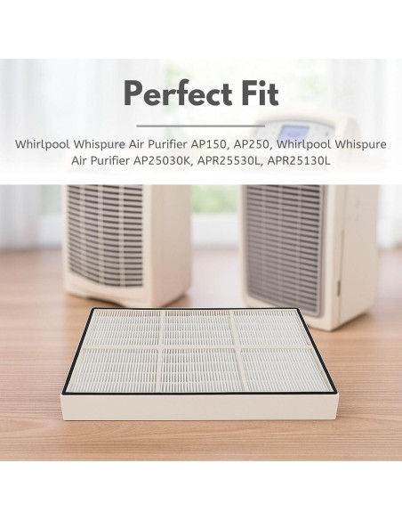 Filtro HEPA Nispira para Purificador Whirlpool AP150 AP250 Filtro HEPA Nispira para Purificador Whirlpool AP150 AP250
