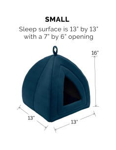 Cueva para Gatos Furhaven Pequeña Azul Laguna 40.6x33x33 cm 2