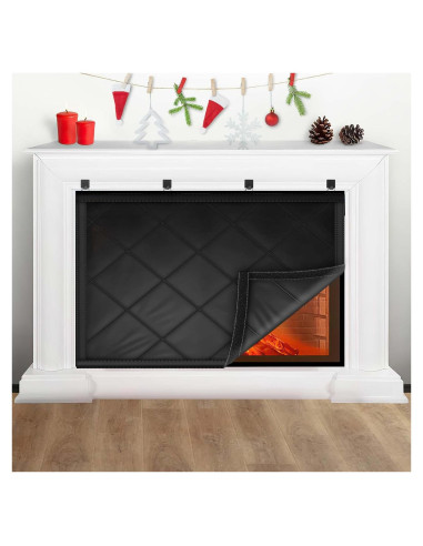 Cubierta de Chimenea CADARA 42x91 cm Aislamiento Negra