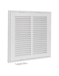 Rejilla de Ventilación de Aire EZ-FLO 25.4 cm Acero Blanco