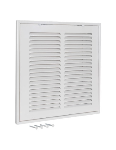 Rejilla de Ventilación de Aire EZ-FLO 25.4 cm Acero Blanco