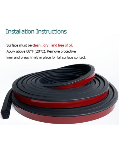 Sello de goma espuma EPDM Tintvent 7.92m negro para aislamiento