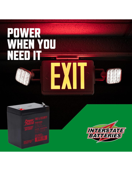 Batería 12V 5Ah Interstate para Alarmas y Seguridad FAS1055 Batería 12V 5Ah Interstate para Alarmas y Seguridad FAS1055