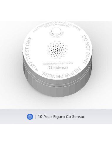 Detector de Monóxido de Carbono HEIMAN Mini WiFi 5 Paquete