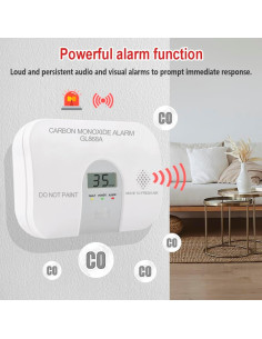 Detector de Monóxido de Carbono Glocusafety 10 Años 2 Paquete 2