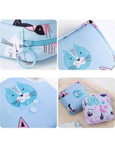Bolsa de Almacenamiento de Toallas Sanitarias ZaneGear 12x12cm