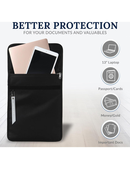Bolsa Ignífuga Mediana PaperSavor - Impermeable y Retardante de Llama Bolsa Ignífuga Mediana PaperSavor - Impermeable y Retardante de Llama