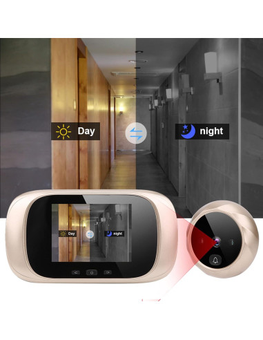 Cámara de Mirilla Timbre de Video Ciciglow 2.8" LCD Infrarroja