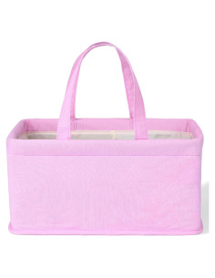 Caddy Organizador de Pañales Mr. Pen Rosa Acolchado Portátil