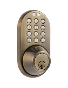 Cerradura Electrónica Sin Llave MiLocks DF-02AQ Bronce Antiguo 2