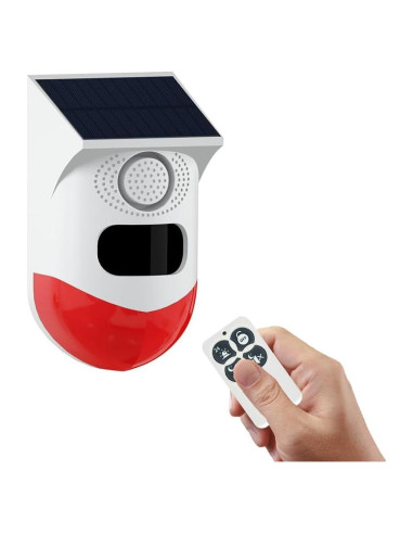 Alarma Solar con Luz Estroboscópica Waytronic 120dB IP67