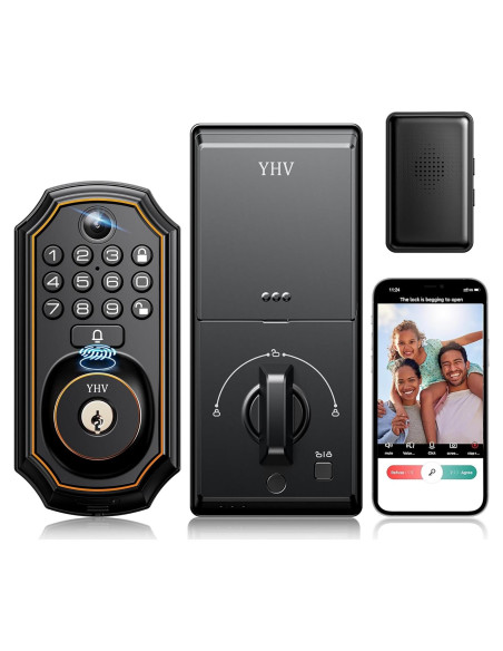 Cerradura Inteligente YHV CA00 Biométrica con Wi-Fi y Teclado Cerradura Inteligente YHV CA00 Biométrica con Wi-Fi y Teclado