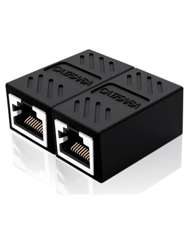 Conector Extensor RJ45 Cat6 Qreikuw Hembra a Hembra 2 Unidades