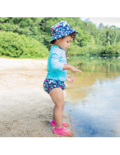 Pañal de Natación Reutilizable i Play 3T Marino Flamenco 2