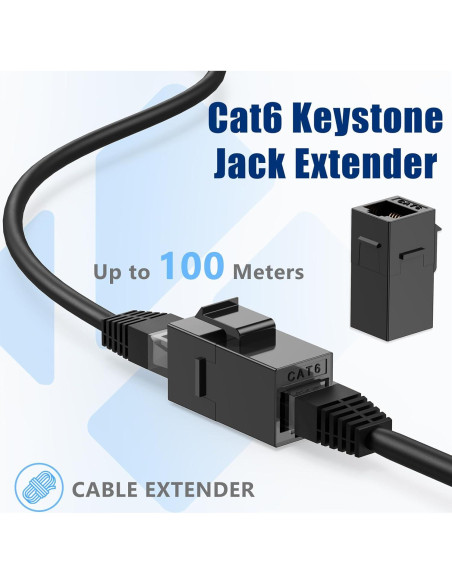 Conector Keystone RJ45 Cat6 Awishwell - Paquete de 5 Unidades Conector Keystone RJ45 Cat6 Awishwell - Paquete de 5 Unidades
