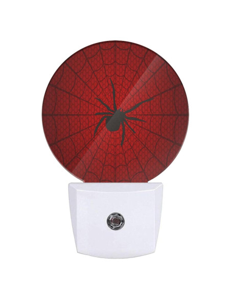 Luz Nocturna LED Uanvaha Redonda Araña Roja 0.5W Luz Nocturna LED Uanvaha Redonda Araña Roja 0.5W