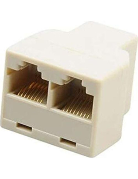 Adaptador Divisor RJ45 VizGiz 1 a 2 Puertos CAT 5/6 Adaptador Divisor RJ45 VizGiz 1 a 2 Puertos CAT 5/6