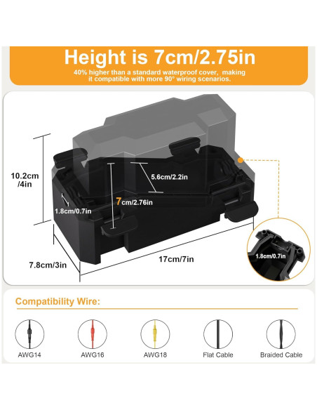 Caja de Conexión Eléctrica Exterior IP66 CFMASTER Negra Caja de Conexión Eléctrica Exterior IP66 CFMASTER Negra