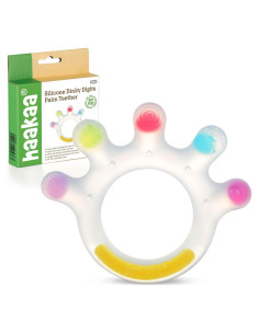 Mordedor de Silicona Haakaa Dinky Digits Palm 0-12 Meses