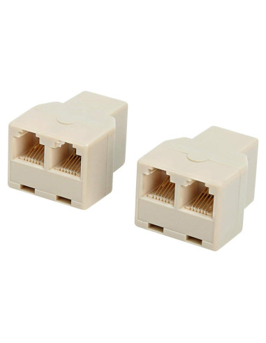Divisor de línea telefónica Uvital RJ12 6P6C 2 paquetes