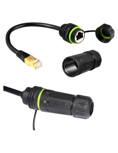 Conector RJ45 a Prueba de Agua Cat6 IP68 ANMBEST 2 Piezas
