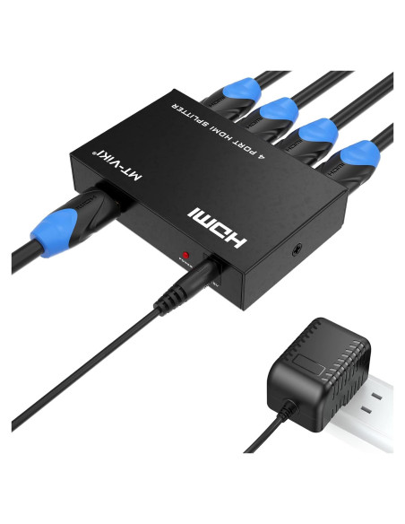 Divisor HDMI 1 en 4 Salidas MT-ViKI 4K 30Hz Full HD Divisor HDMI 1 en 4 Salidas MT-ViKI 4K 30Hz Full HD