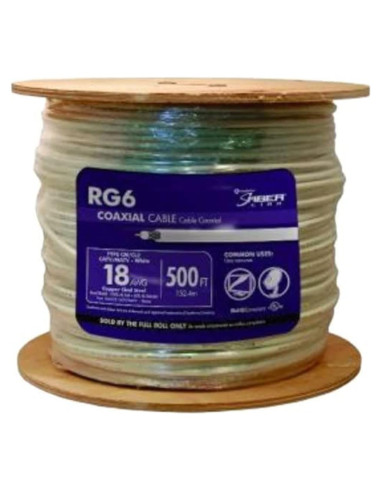 Cable Coaxial RG6 Southwire 500 pies 18 AWG Doble Escudo