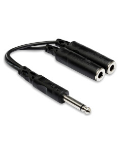 Cable Hosa YPP-111 1/4" TS a Doble 1/4" TS Mono 0.06 kg