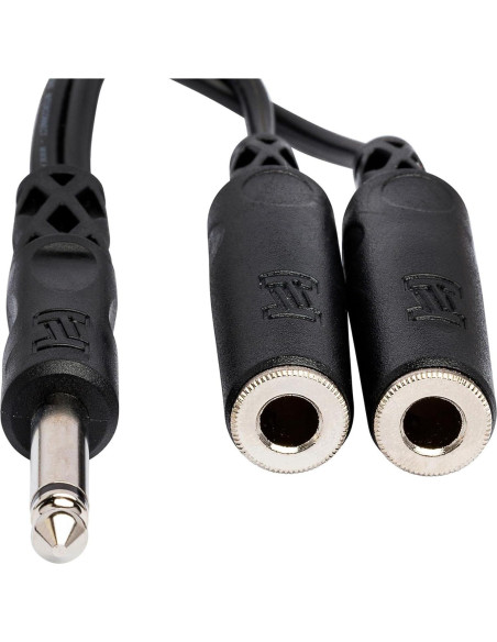 Cable Hosa YPP-111 1/4" TS a Doble 1/4" TS Mono 0.06 kg Cable Hosa YPP-111 1/4" TS a Doble 1/4" TS Mono 0.06 kg