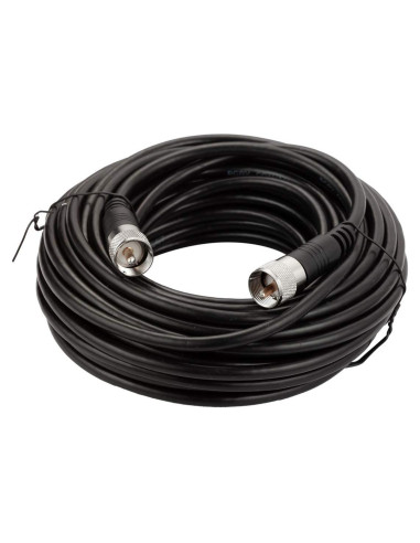 Cable Coaxial RG8X 15.24m UHF PL259 Macho a Macho RFAdapter