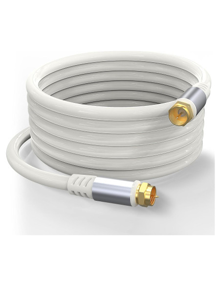Cable Coaxial RG6 Laisomeke 1.5M con Conectores F Baquelita Cable Coaxial RG6 Laisomeke 1.5M con Conectores F Baquelita