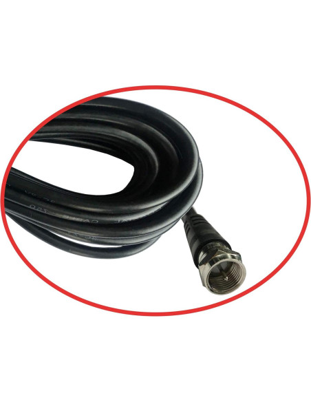 Cable Coaxial de Extensión 4.57m Chaowei con Conectores Tipo F Cable Coaxial de Extensión 4.57m Chaowei con Conectores Tipo F