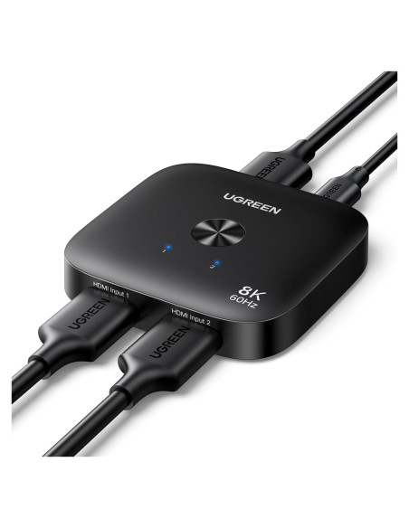 Interruptor HDMI 2.1 UGREEN 8K@60Hz 4K@240Hz 2 en 1 Interruptor HDMI 2.1 UGREEN 8K@60Hz 4K@240Hz 2 en 1