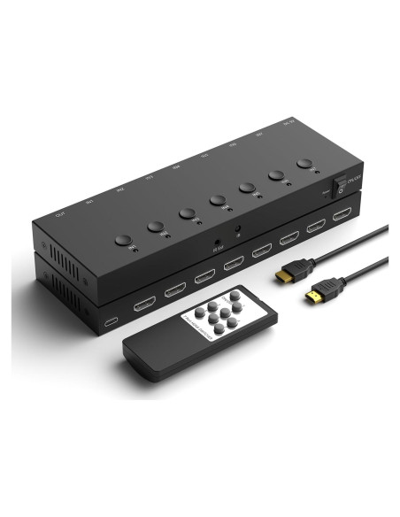 Interruptor HDMI 7 Puertos Y.D.F 4K 60Hz Selector Manual Interruptor HDMI 7 Puertos Y.D.F 4K 60Hz Selector Manual