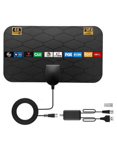 Antena de TV Digital Interior XIANGLYO 4K 1080p con Amplificador