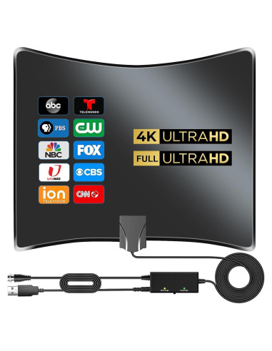 Antena HDTV Amplificada JM NEXLOV 2025 360 0.29 kg