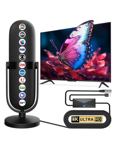 Antena de TV Digital Interior HDTTVVT 1900+ Millas 4K