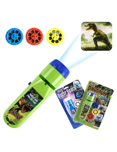 Proyector de Linterna de Mano MIANTANG 48 Imágenes Dinosaurio y Espacio