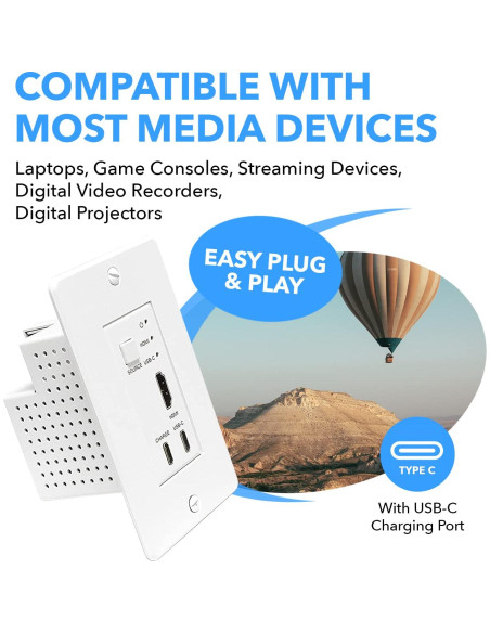Extensor HDMI/USB-C OREI UHD 4K 60Hz hasta 50m Cat6/Cat7 Extensor HDMI/USB-C OREI UHD 4K 60Hz hasta 50m Cat6/Cat7