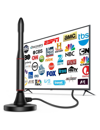 Antena de TV Digital Oaitree 650+ Millas 4K HD Negra