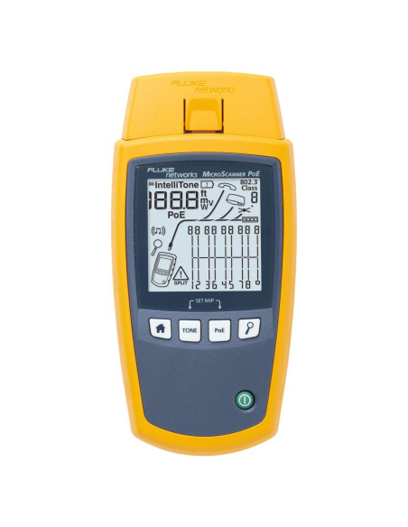 Verificador de Cable Fluke Networks MS-POE para Ethernet RJ-45 Verificador de Cable Fluke Networks MS-POE para Ethernet RJ-45