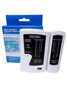 Probador de Cable de Red RJ45 YWNEGWE Cat5 Cat6 Cat7 Blanco