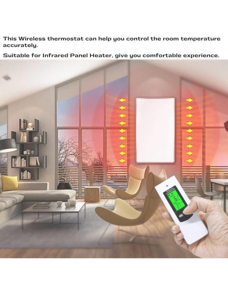Termostato Inalámbrico Ecoartheating EAHWT01 Control Remoto Termostato Inalámbrico Ecoartheating EAHWT01 Control Remoto