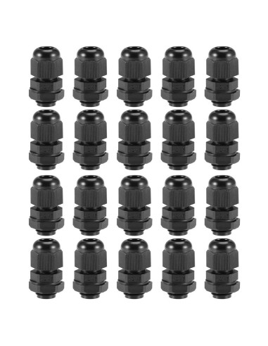 Conectores de Cable M12x1.5 uxcell 20pcs Nylon Impermeables