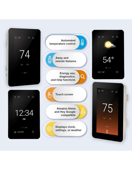 Termostato Inteligente SunTouch ConnectPlus Wi-Fi 4.3" Táctil Termostato Inteligente SunTouch ConnectPlus Wi-Fi 4.3" Táctil