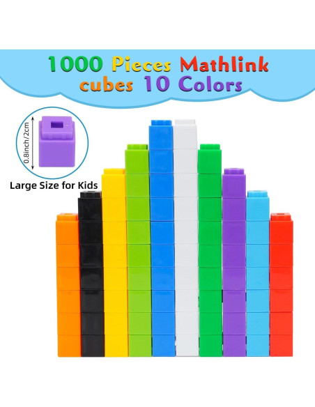 1000 Cubos Enlazables de Matemáticas STEM para Niños - Yiwu 1000 Cubos Enlazables de Matemáticas STEM para Niños - Yiwu