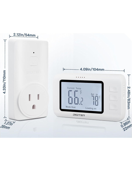 Termostato Inalámbrico SENSTREE WTC100p-zj para Casa 240V Termostato Inalámbrico SENSTREE WTC100p-zj para Casa 240V
