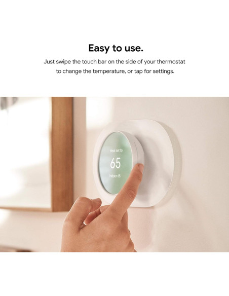 Kit de Recorte para Termostato Google Nest - Color Nieve Kit de Recorte para Termostato Google Nest - Color Nieve
