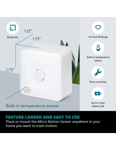 Sensor de Movimiento Micro Centralite 3328-C Zigbee - Seguridad y Automatización Sensor de Movimiento Micro Centralite 3328-C Zigbee - Seguridad y Automatización