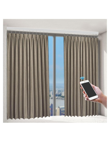 Cortinas Eléctricas NHSemiQiXing 2.16-4.2m Control Remoto WiFi